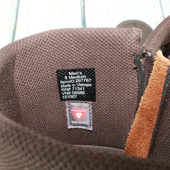 LL Bean Tek 2.5 Brown Leather Side Zipper Storm Chaser Boots Size 8 M - Picture 7 of 9